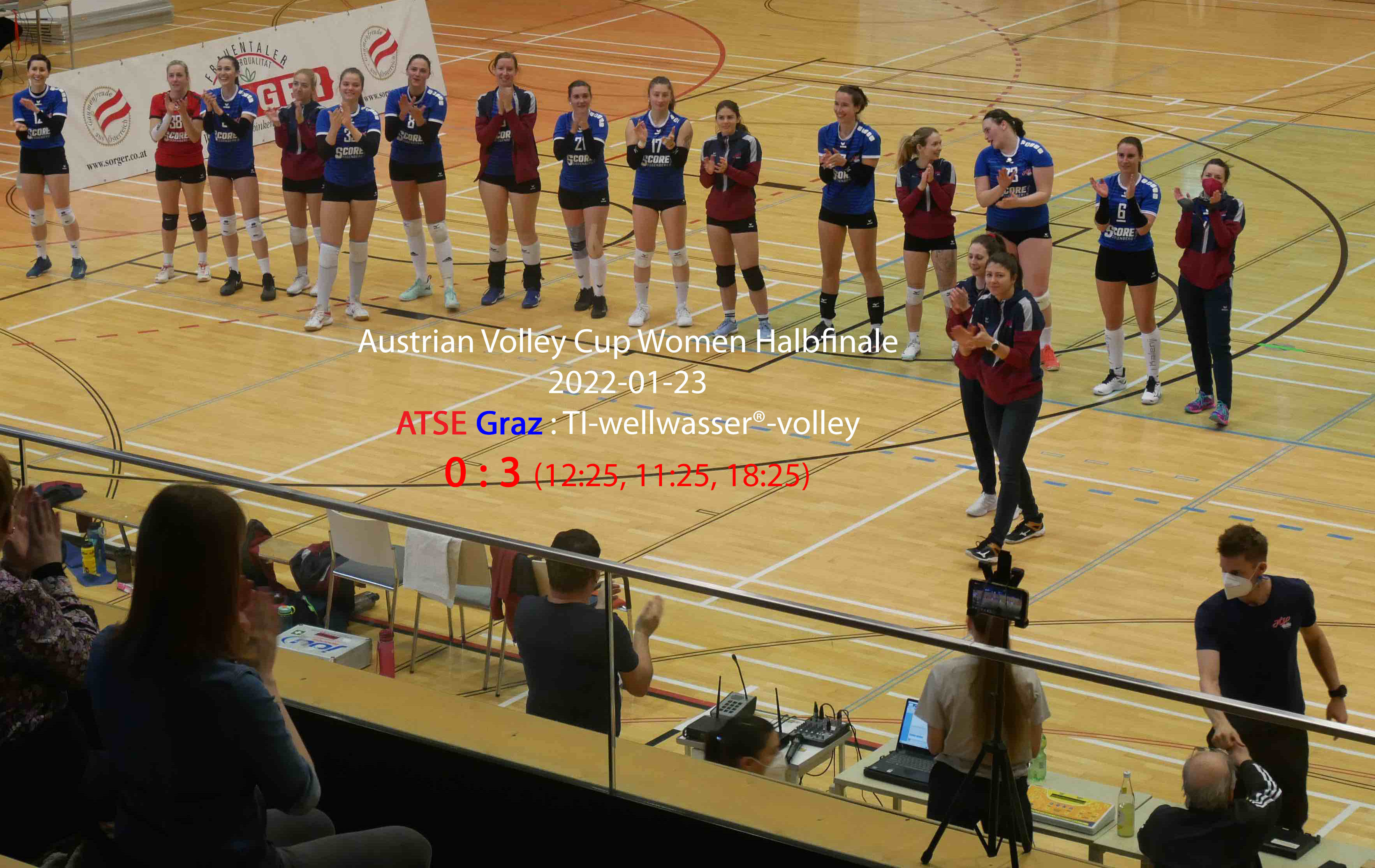 Austrian Volley Cup Halbfinale ATSE Graz :TI-wellwasser®-volley